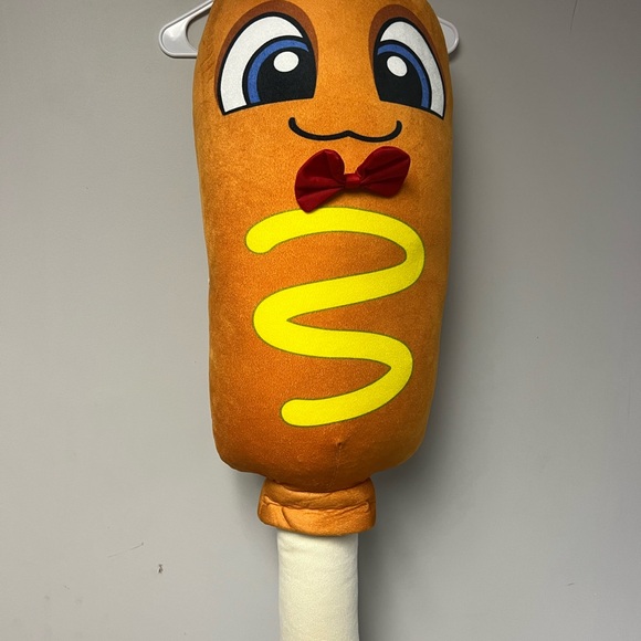 Rare 54” Jumbo Corndog Plush Stuffed Animal Classic Toy Carnival Prize